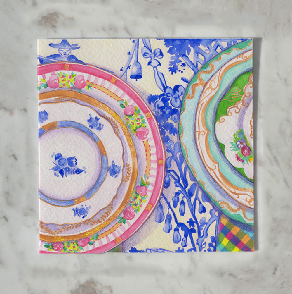 Blue Umbrella - Card