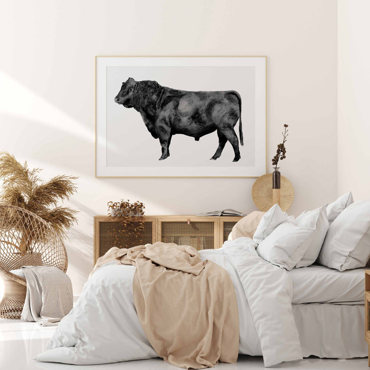 Black Bull - Wall Art Print