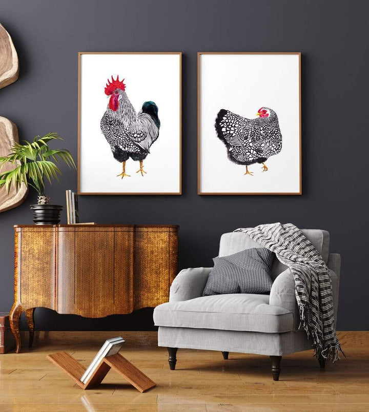 Carina Chambers Design  Limited Edition Print Wiley Rooster