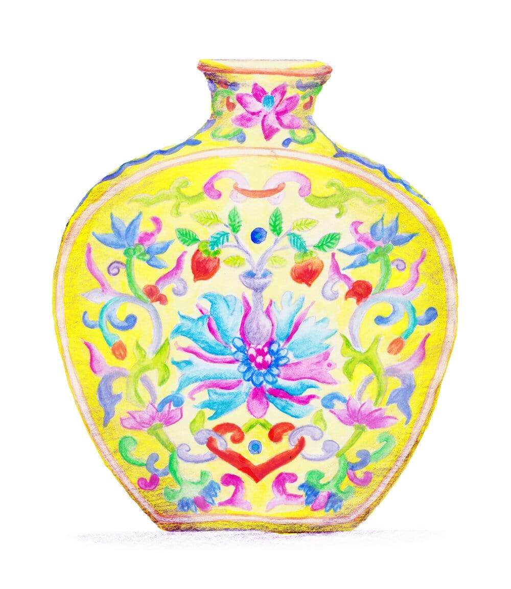 Carina Chambers Design Limited Edition Print Yellow Ginger Jar