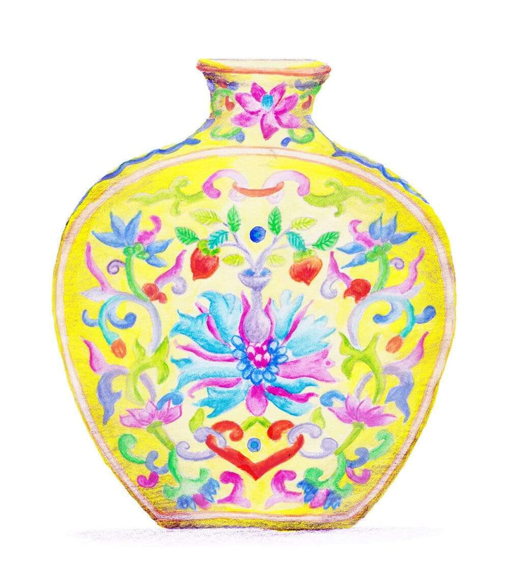 Carina Chambers Design Limited Edition Print Yellow Ginger Jar