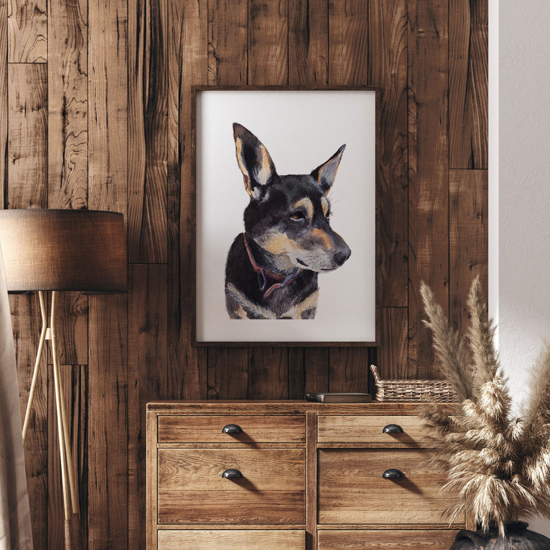 Australian Kelpie Dog by Carina Chambers