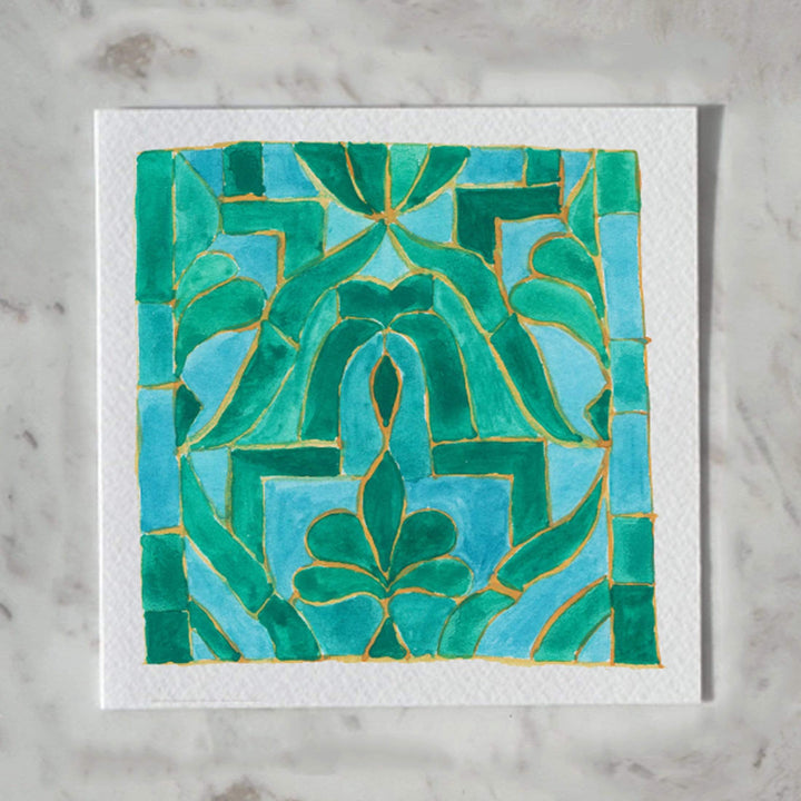 Carina Chambers Design  Card Moroccan Tile - card