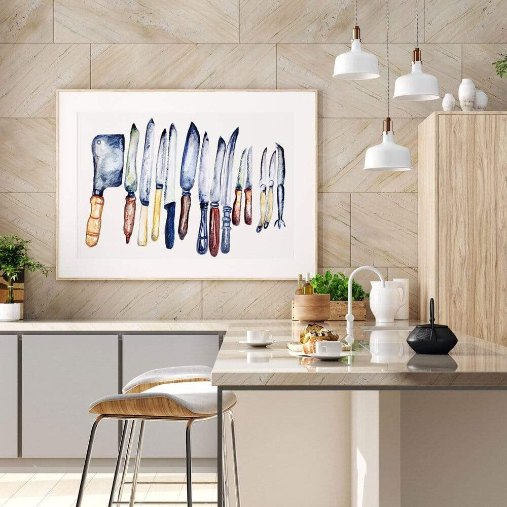 Carina Chambers Design Limited Edition Print Knives (Granny's Picnic Set 1)